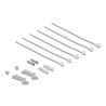 Delock Mini Desktop Patchpanel RJ45 Buchse 6 Port Cat.6A geschirmt schwarz - zur Montage an Tisch, Wand oder Hutschiene