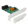 Delock 4 Port SATA PCI Express x1 Karte
