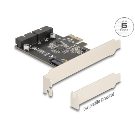 Delock PCI Express x1 Karte zu 2 x intern USB 5 Gbps Pfostenstecker