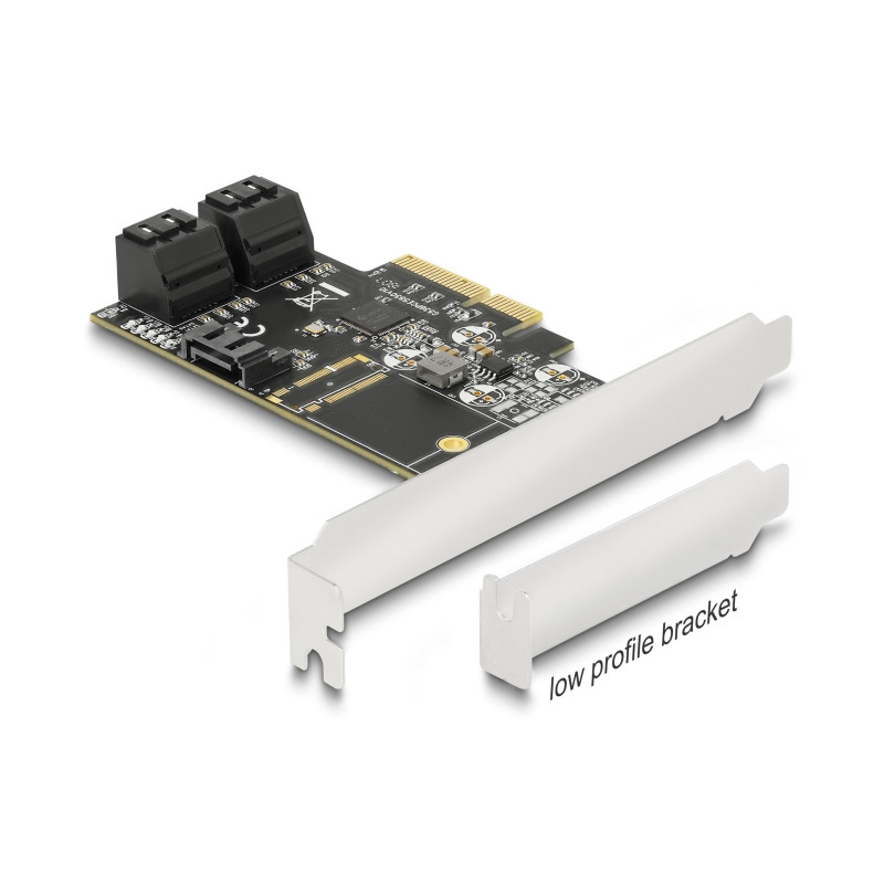 Delock 5 Port SATA PCI Express x4 Karte - Low Profile Formfaktor