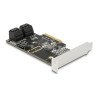 Delock 5 Port SATA PCI Express x4 Karte - Low Profile Formfaktor