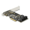 Delock 5 Port SATA PCI Express x4 Karte - Low Profile Formfaktor