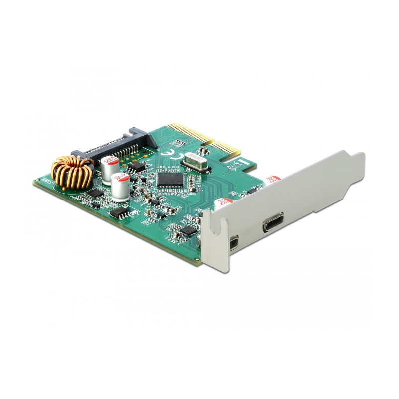 Delock PCI Express x4 Karte zu 2 x extern USB 10 Gbps USB Type-C™ Buchse