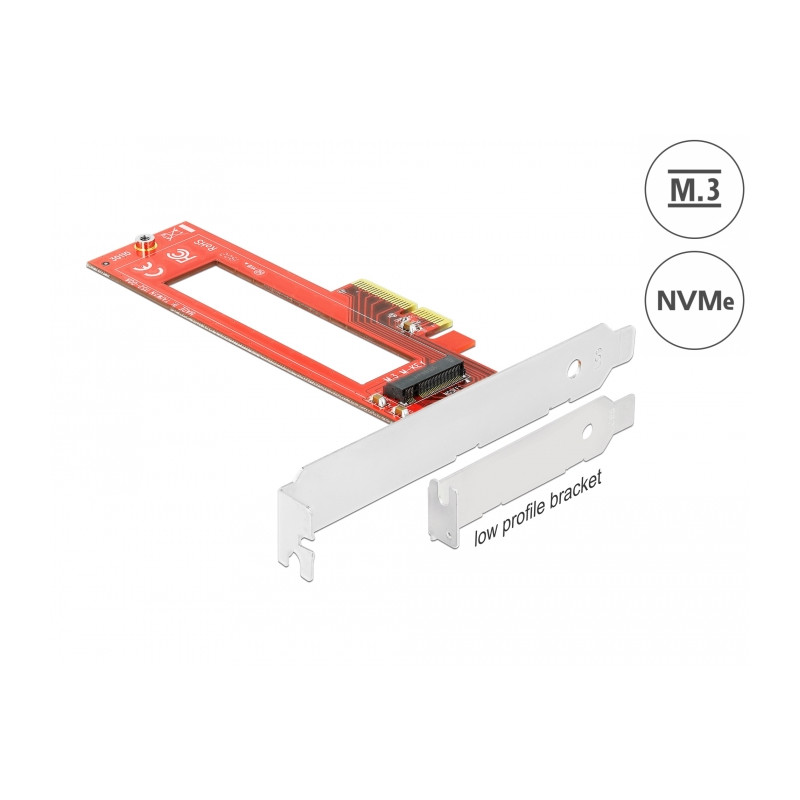 Delock PCI Express x4 Karte zu 1 x M.3 / NF1 Slot - Low Profile Formfaktor