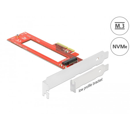 Delock PCI Express x4 Karte zu 1 x M.3 / NF1 Slot - Low Profile Formfaktor