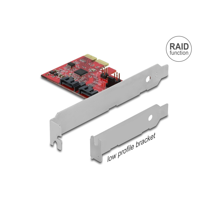 Delock 2 Port SATA PCI Express x2 Karte mit RAID 1 - Spiegelung bestehender Daten