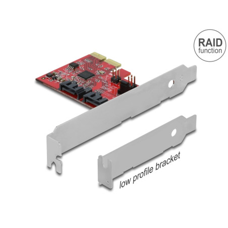 Delock 2 Port SATA PCI Express x2 Karte mit RAID 1 - Spiegelung bestehender Daten