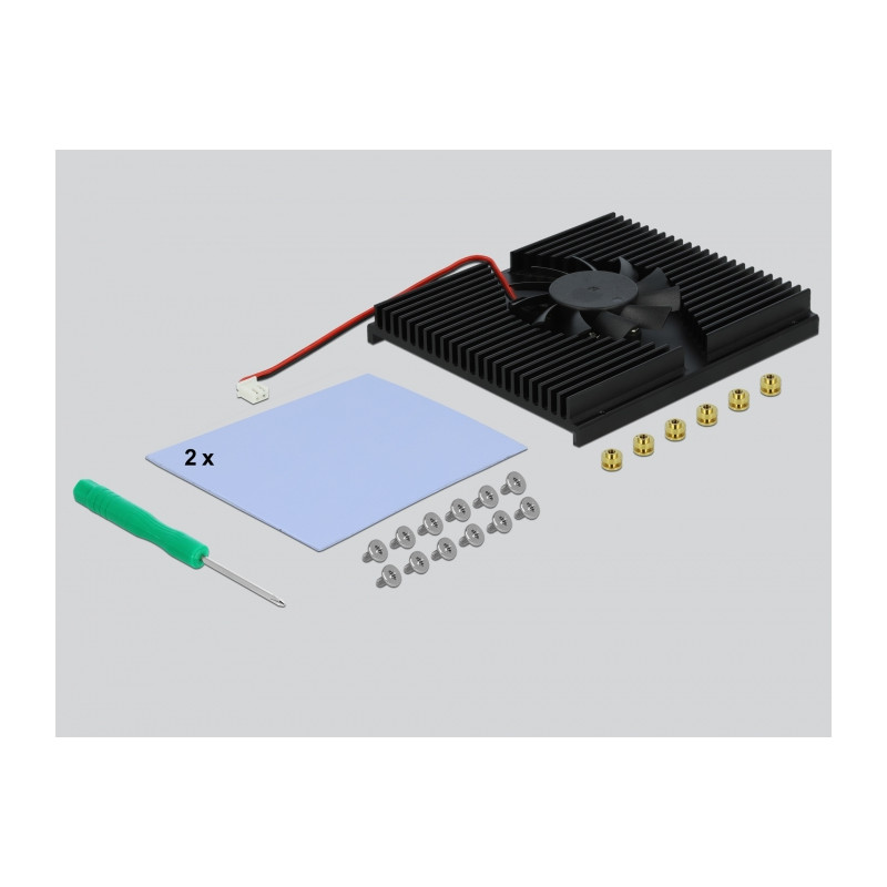 Delock PCI Express x8 / x16 Karte zu 4 x intern NVMe M.2 Key M
