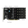 Delock PCI Express x8 / x16 Karte zu 4 x intern NVMe M.2 Key M