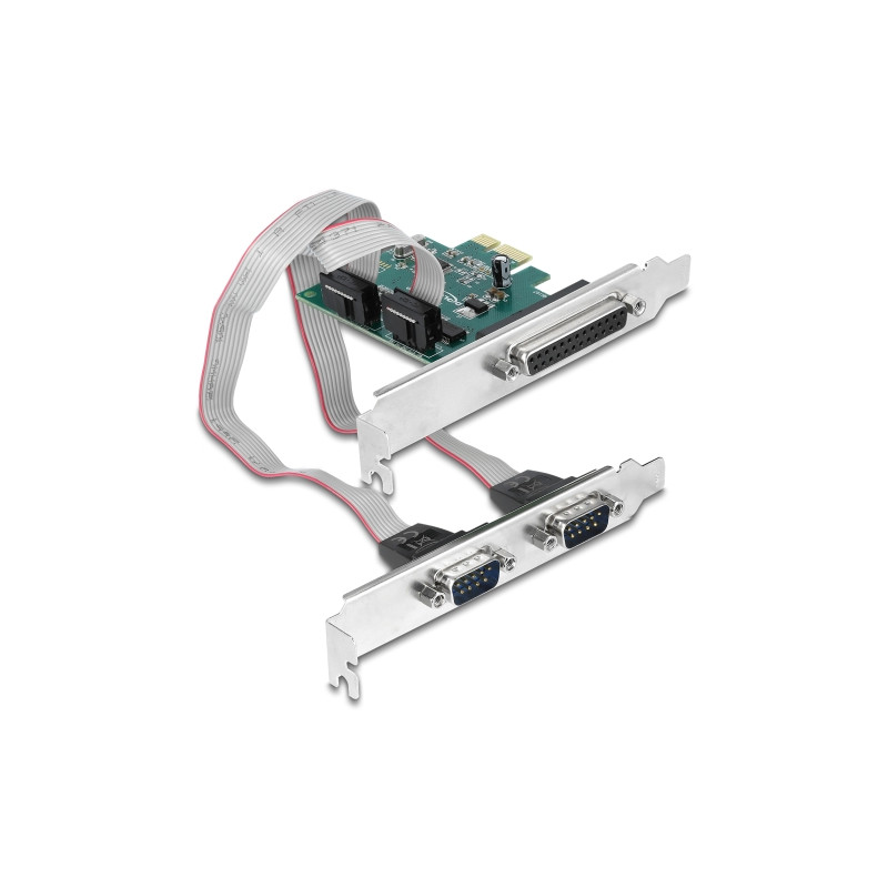 Delock PCI Express x1 Karte zu 2 x Seriell RS-232 + 1 x Parallel IEEE1284