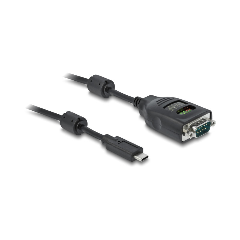 Delock USB Type-C™ zu Seriell DB9 Adapter mit 9 LED RS-232 Tester