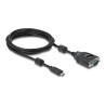Delock USB Type-C™ zu Seriell DB9 Adapter mit 9 LED RS-232 Tester