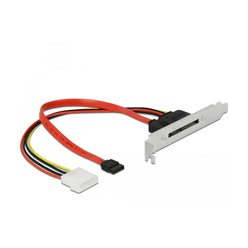 Delock Slotblech mit 1 x SATA 22 Pin Stecker extern