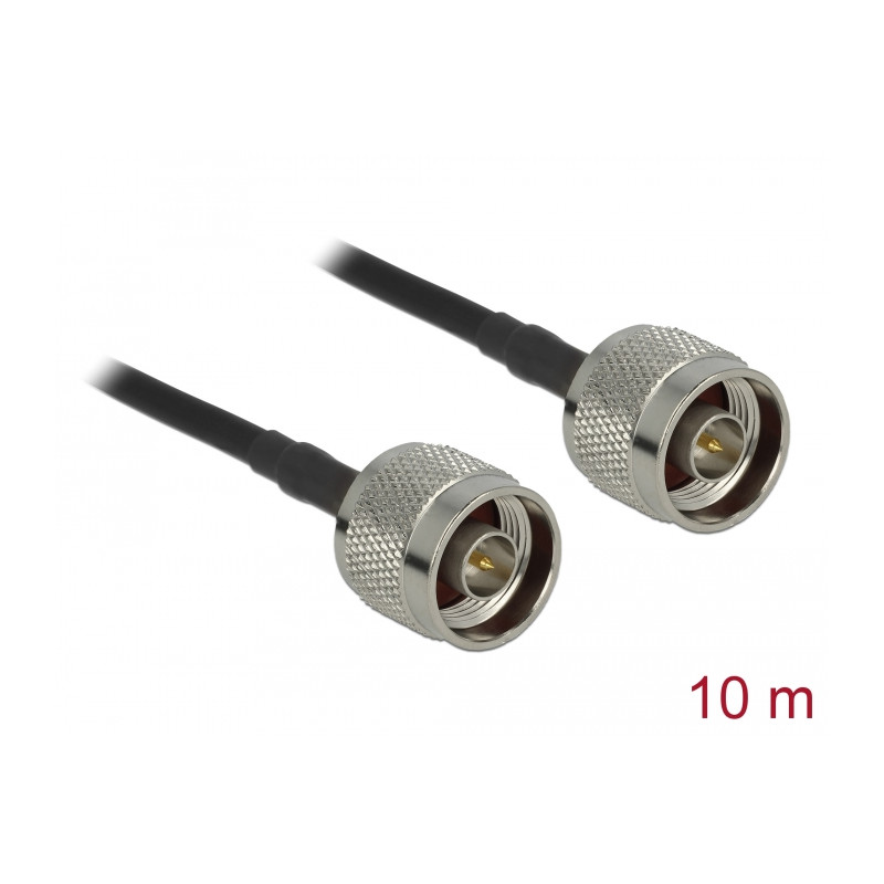 Delock Antennenkabel N Stecker zu N Stecker LMR195 10 m low loss
