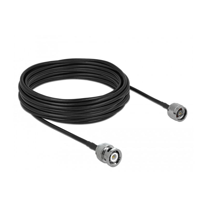 Delock Antennenkabel N Stecker zu BNC Stecker 50 Ohm LMR195 10 m