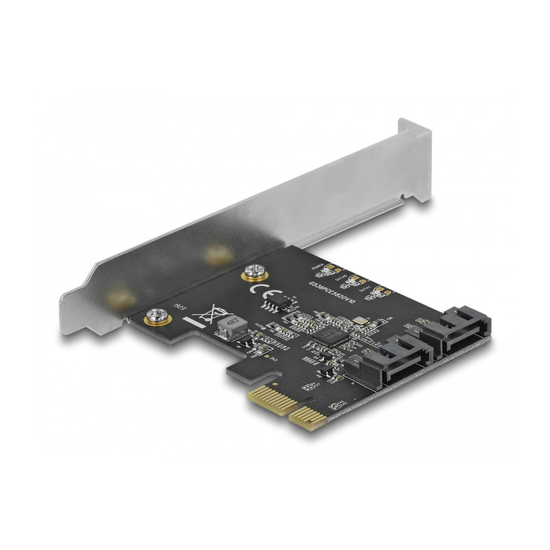 Delock 2 Port SATA PCI Express x1 Karte - Low Profile Formfaktor