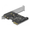 Delock 2 Port SATA PCI Express x1 Karte - Low Profile Formfaktor
