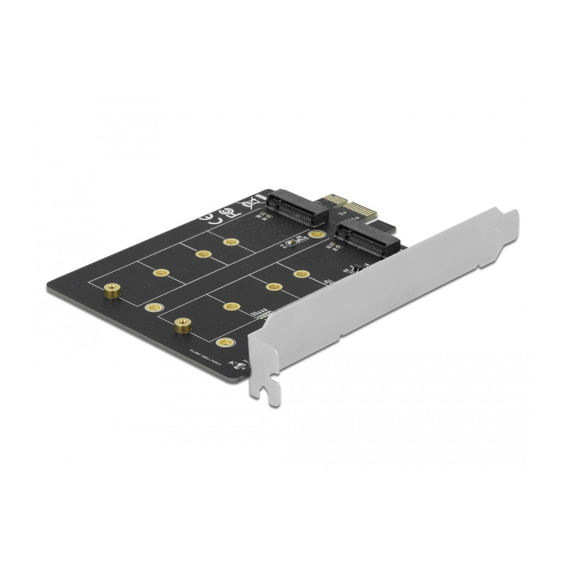 Delock PCI Express x1 Karte zu 2 x intern M.2 Key B