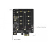 Delock PCI Express x1 Karte zu 2 x intern M.2 Key B