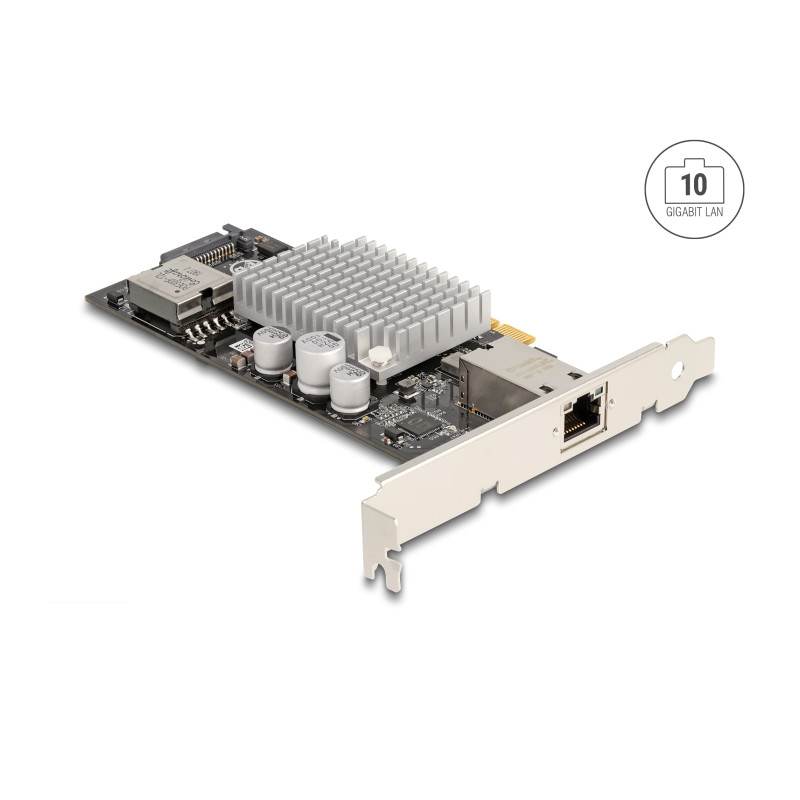 Delock PCI Express x4 Netzwerkkarte 10 Gigabit LAN 1 x RJ45 mit PoE+ IOI