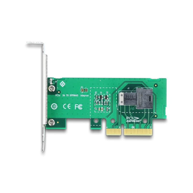Delock PCI Express x4 Karte zu 1 x intern SFF-8643 NVMe - Low Profile Formfaktor