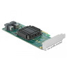 Delock PCI Express x8 Karte zu 2 x intern SFF-8643 NVMe - Low Profile Formfaktor