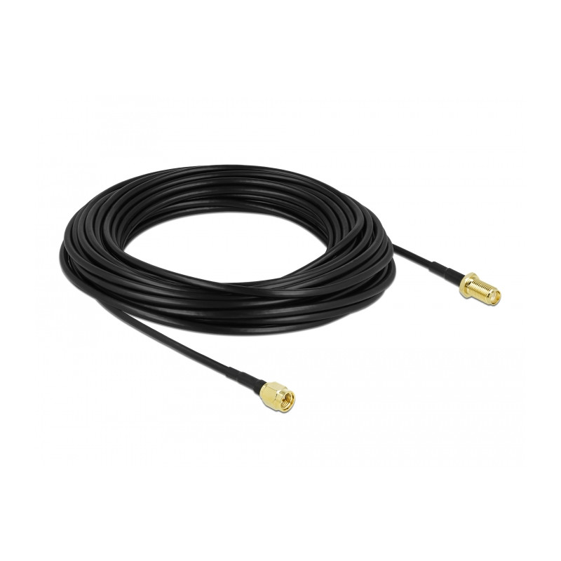 Delock Antennenkabel SMA Stecker zu SMA Buchse LMR/CFD100 15 m low loss