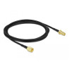 Delock Antennenkabel RP-SMA Stecker zu RP-SMA Buchse LMR/CFD100 2 m low loss