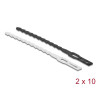 Delock Kabelbinder blitzförmig mit Befestigungsöse L 115 x B 4,5 mm wiederverwendbar 20 Stück