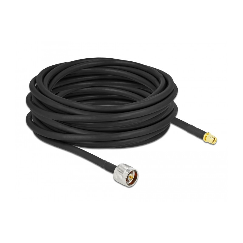 Delock Antennenkabel N Stecker zu SMA Stecker LMR/CFD300 10 m low loss