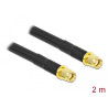 Delock Antennenkabel RP-SMA Stecker zu RP-SMA Stecker LMR/CFD300 2 m low loss