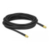 Delock Antennenkabel RP-SMA Stecker zu RP-SMA Stecker LMR/CFD300 5 m low loss