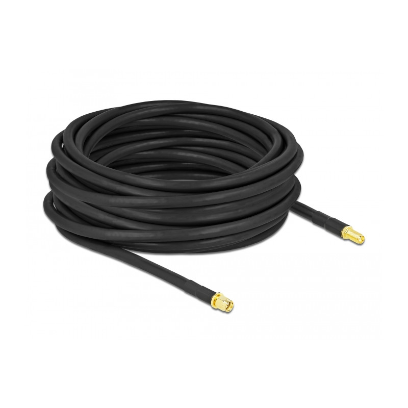Delock Antennenkabel SMA Stecker zu SMA Buchse LMR/CFD300 10 m low loss