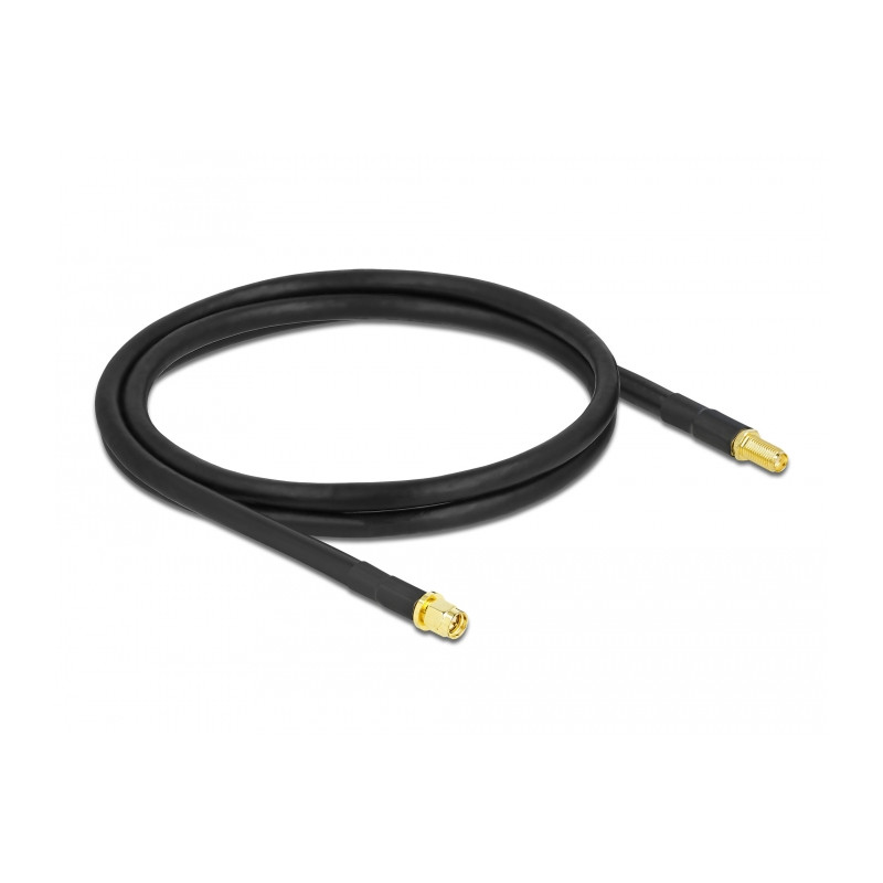 Delock Antennenkabel SMA Stecker zu SMA Buchse LMR/CFD300 0,9 m low loss