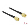 Delock Antennenkabel SMA Stecker zu SMA Stecker LMR/CFD100 2 m low loss