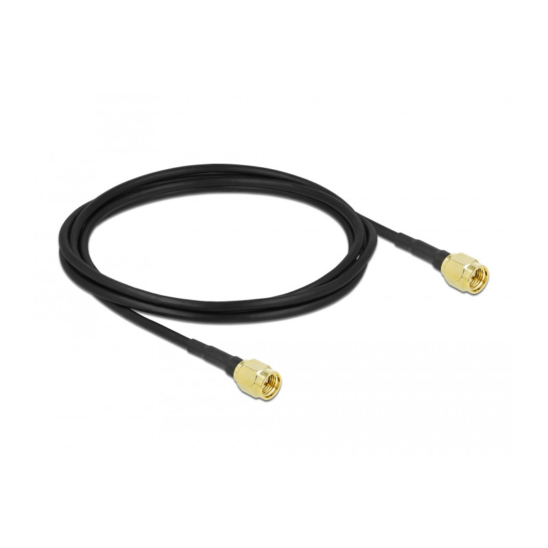 Delock Antennenkabel SMA Stecker zu SMA Stecker LMR/CFD100 2 m low loss