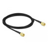 Delock Antennenkabel SMA Stecker zu SMA Stecker LMR/CFD100 2 m low loss