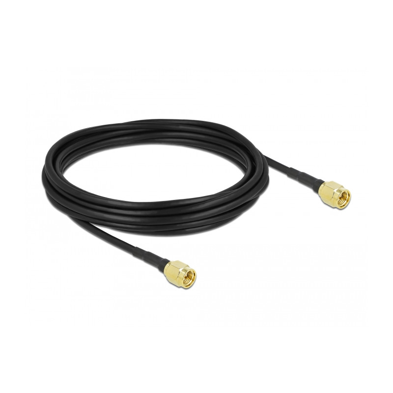 Delock Antennenkabel SMA Stecker zu SMA Stecker LMR/CFD100 5 m low loss