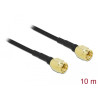 Delock Antennenkabel SMA Stecker zu SMA Stecker LMR/CFD100 10 m low loss