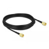 Delock Antennenkabel RP-SMA Stecker zu RP-SMA Stecker LMR/CFD100 5 m low loss
