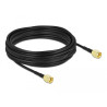 Delock Antennenkabel RP-SMA Stecker zu RP-SMA Stecker LMR/CFD100 10 m low loss