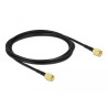 Delock Antennenkabel RP-SMA Stecker zu RP-SMA Stecker LMR/CFD100 2 m low loss