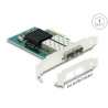 Delock PCI Express x4 Netzwerkkarte Gigabit LAN 2 x SFP i82576