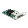 Delock PCI Express x4 Netzwerkkarte Gigabit LAN 2 x SFP i82576