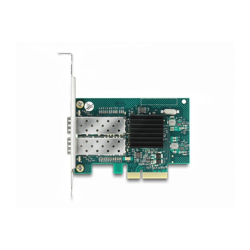 Delock PCI Express x4 Netzwerkkarte Gigabit LAN 2 x SFP i82576