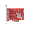 Delock PCI Express x4 Karte zu 4 x extern USB 10 Gbps Typ-A Buchse