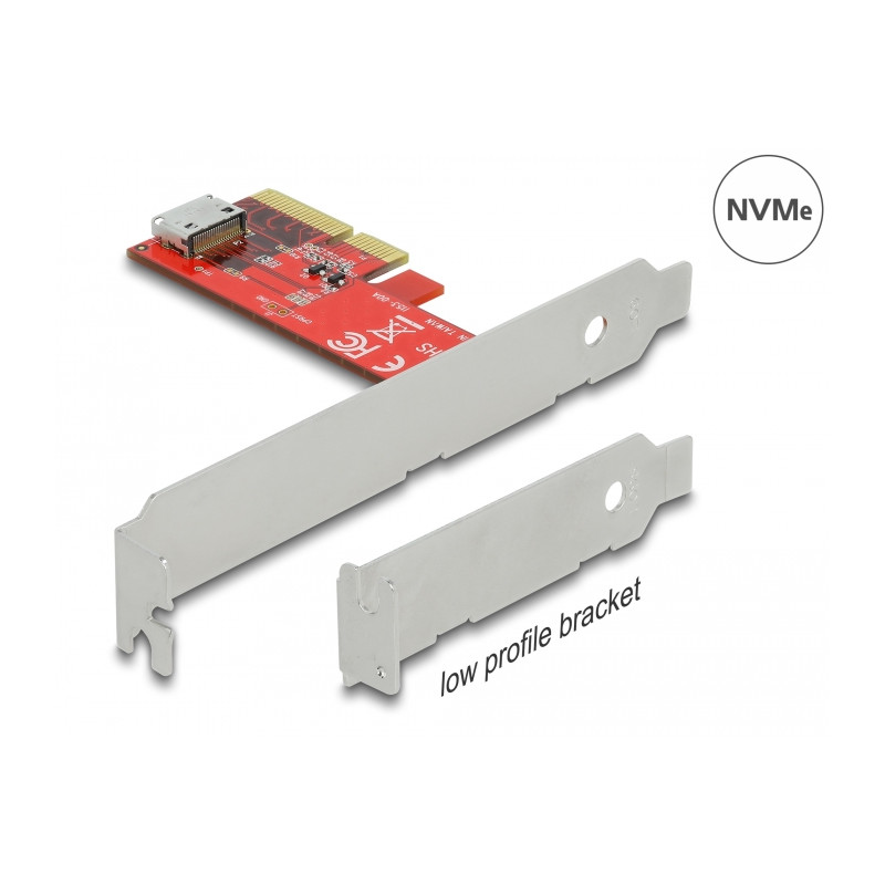 Delock PCI Express x4 Karte zu 1 x intern OCuLink SFF-8612 - Low Profile Formfaktor