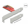 Delock PCI Express x4 Karte zu 1 x intern OCuLink SFF-8612 - Low Profile Formfaktor