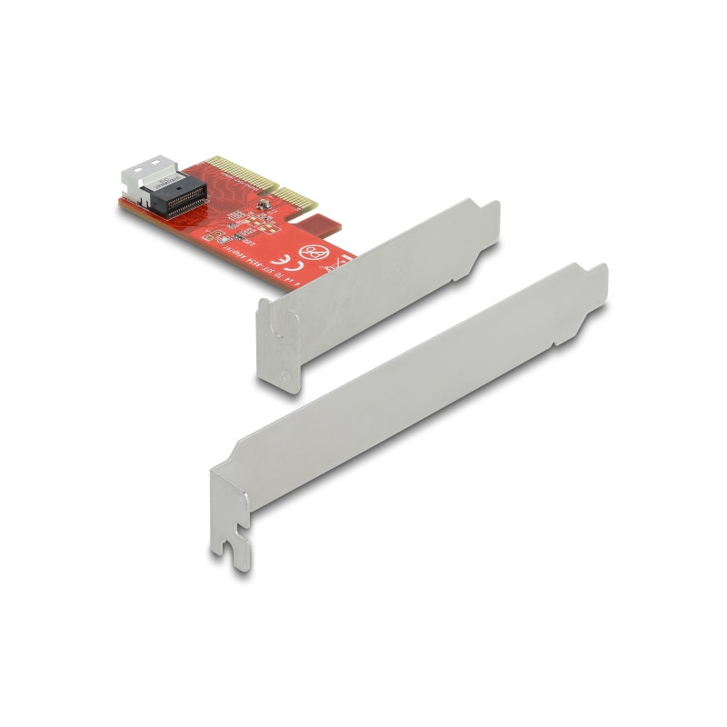 Delock PCI Express x4 Karte zu 1 x intern SFF-8654 4i NVMe - Low Profile Formfaktor