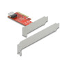 Delock PCI Express x4 Karte zu 1 x intern SFF-8654 4i NVMe - Low Profile Formfaktor